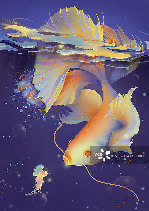 治愈系插画图片素材