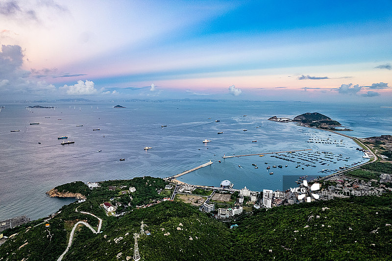 珠海万山群岛桂山岛航拍图片素材