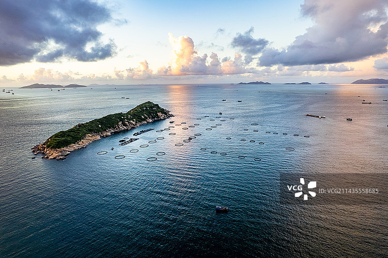 珠海万山群岛桂山岛航拍图片素材