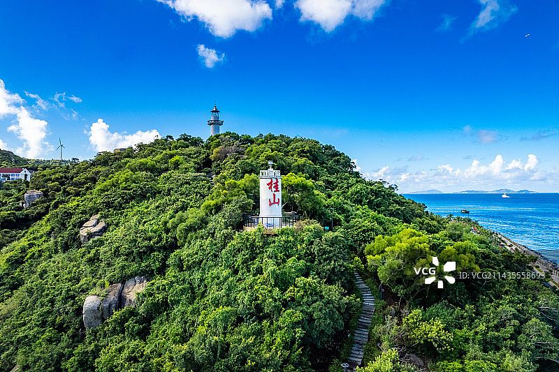 珠海万山群岛桂山岛航拍图片素材