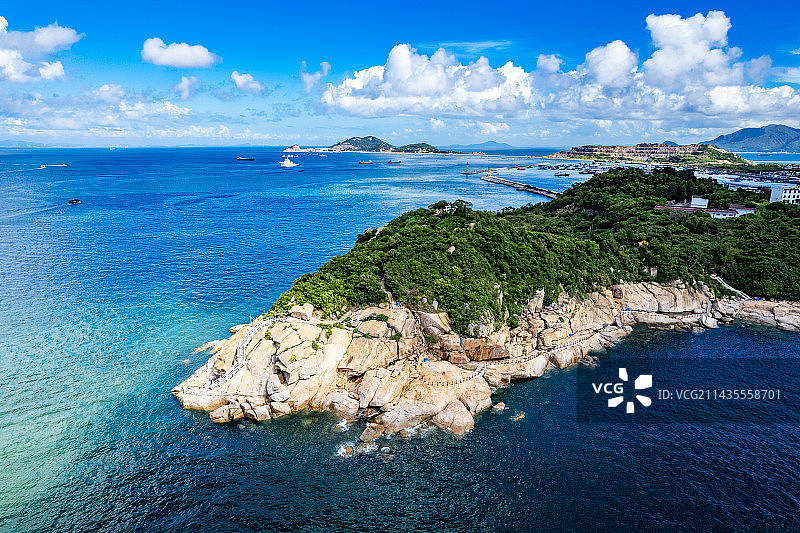 珠海万山群岛桂山岛航拍图片素材