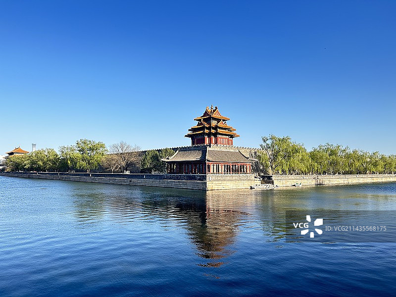 晴天下的故宫角楼图片素材