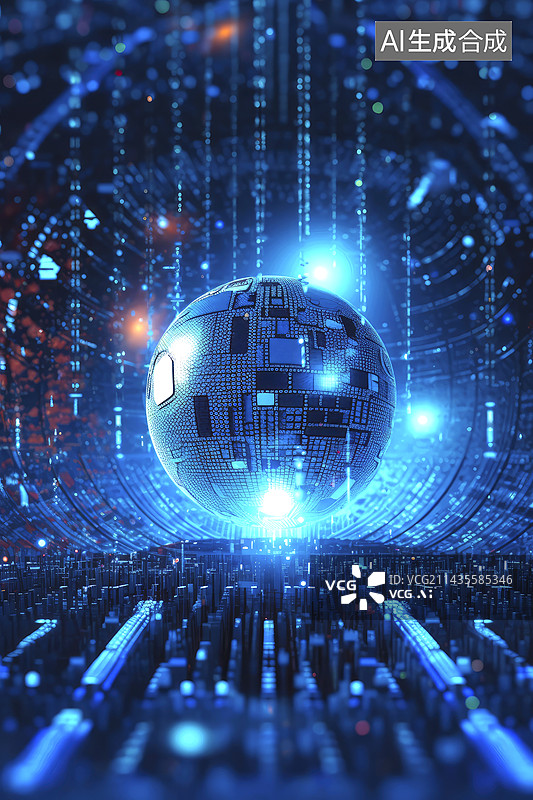 【AI数字艺术】量子科技系列图片素材