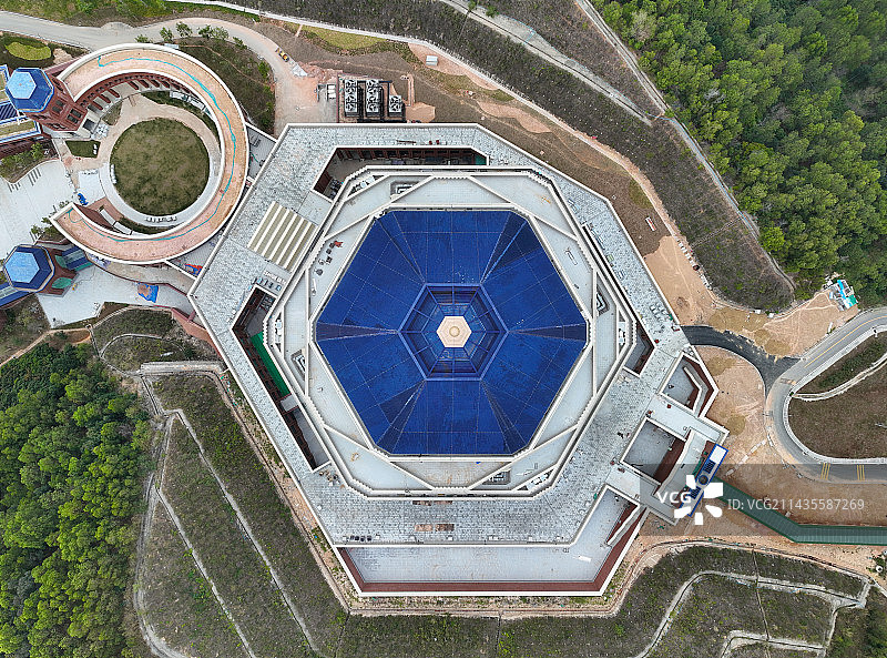 广东省深圳市光明区中山大学深圳校区航拍图片素材