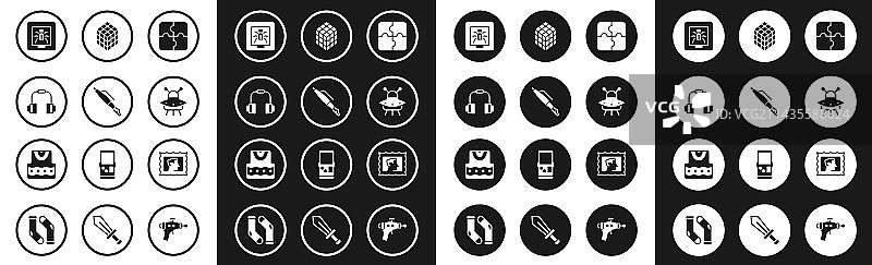 拼图钢笔笔尖耳机素材图片素材