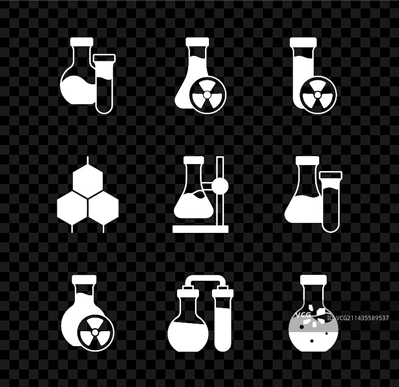 带有毒液的试管化学式图片素材
