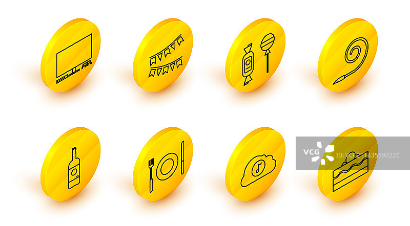 蛋糕、音乐流媒体服务盘图片素材