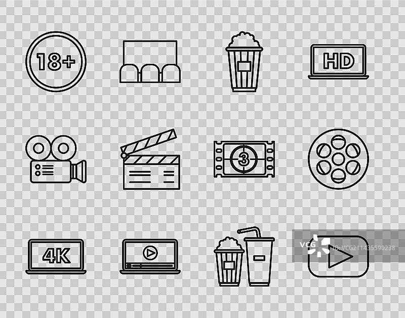 笔记本电脑4K视频技术屏幕系列图片素材