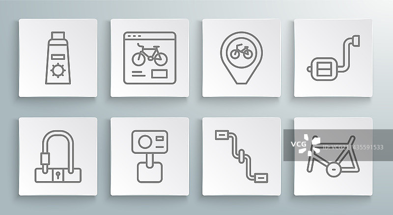 自行车租赁App图标图片素材