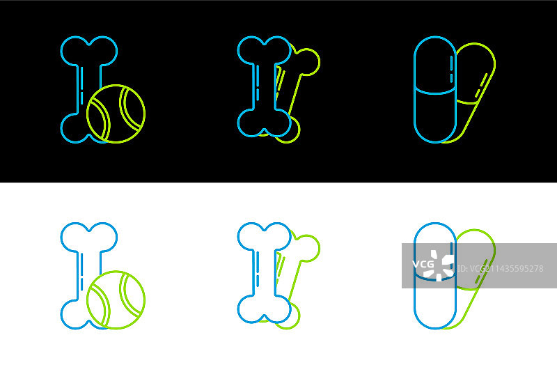 狗狗和药丸，宠物玩具骨头橡胶球图片素材