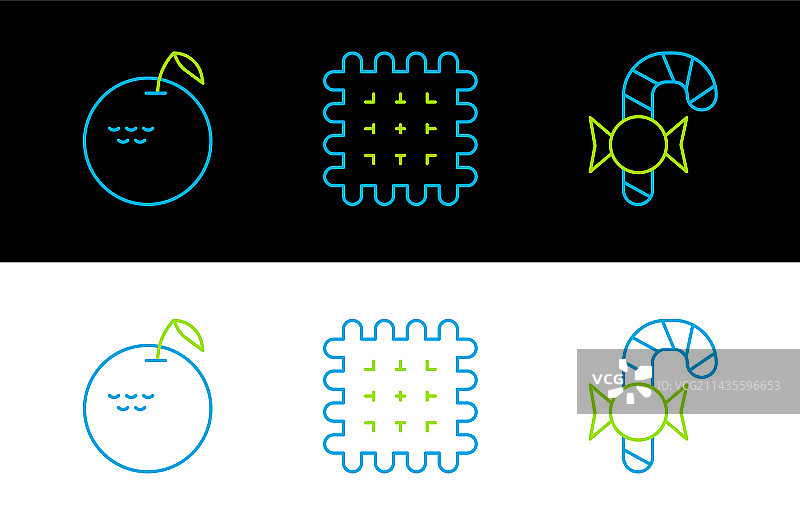 圣诞拐杖糖苹果饼干组合图片素材