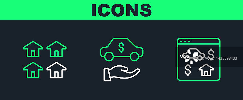 在线房地产汽车租赁banner图片素材