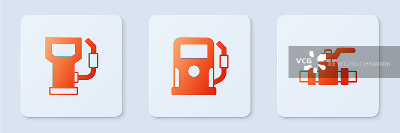 加油站和金属管道图片素材