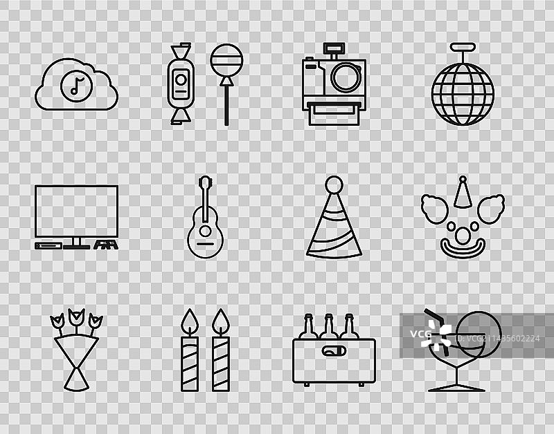 花束马提尼酒杯照片线条设计图片素材