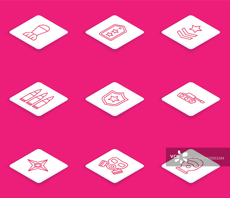 航空炸弹与军衔元素图片素材