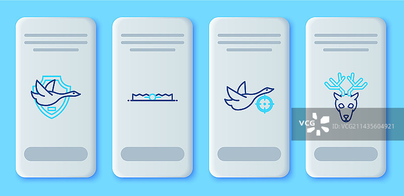 猎鸭陷阱线稿图片素材