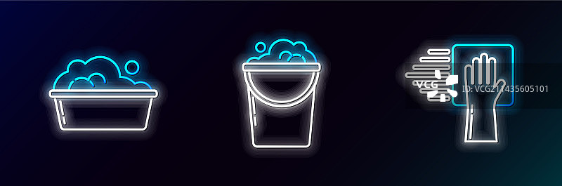 清洁服务塑料盆肥皂图片素材