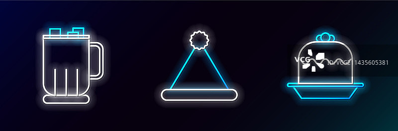 蛋糕、热巧克力和棉花糖图片素材