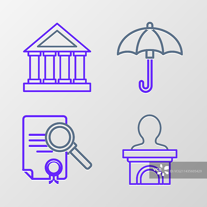 单线条：舞台、讲台或辩论台图片素材