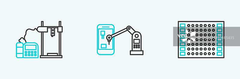 PCB 3D打印机电路板线条合集图片素材