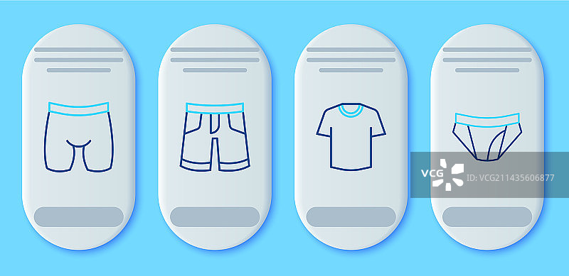 短裤或裤子、T恤、骑行短裤图片素材