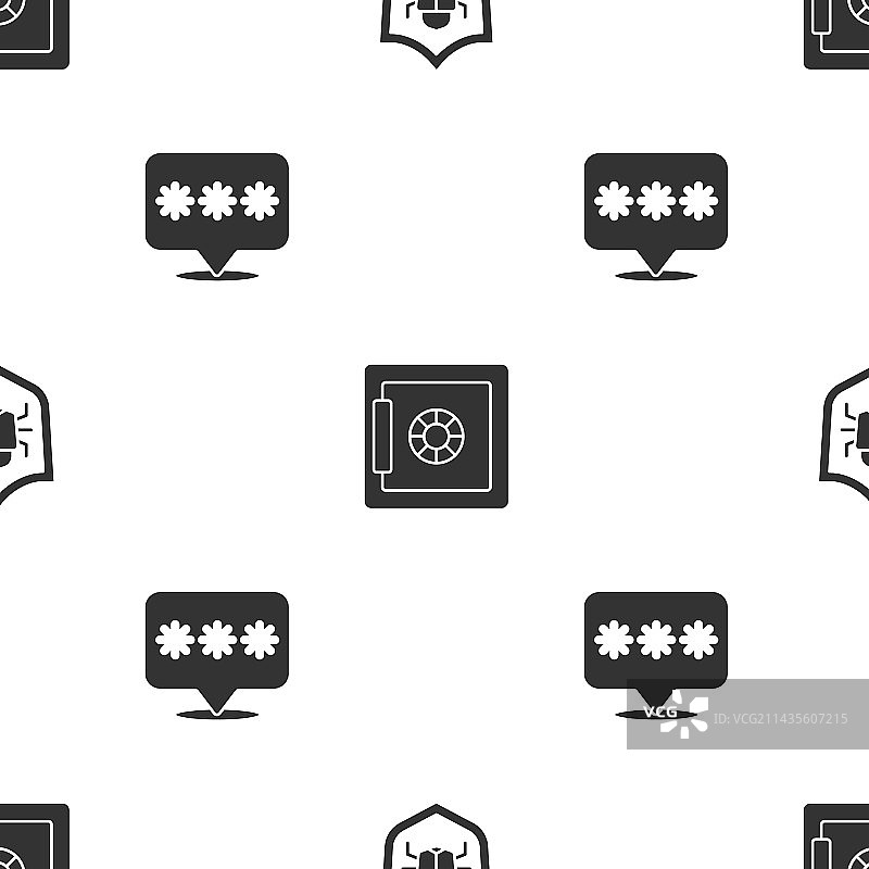 系统漏洞、保险箱和密码保护图片素材