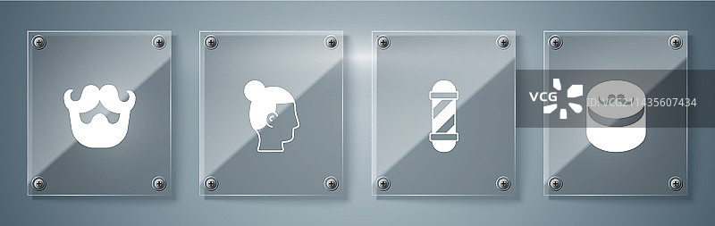 用于经典理发的发型定型啫喱或发蜡图片素材