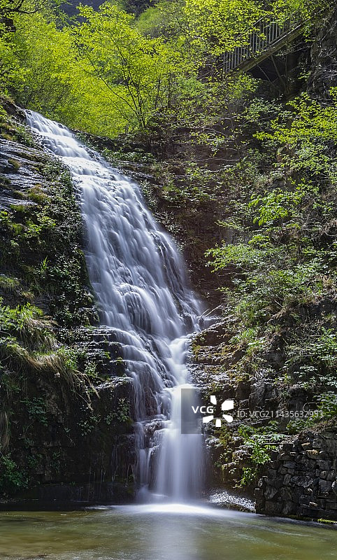 北京十渡瀑布图片素材