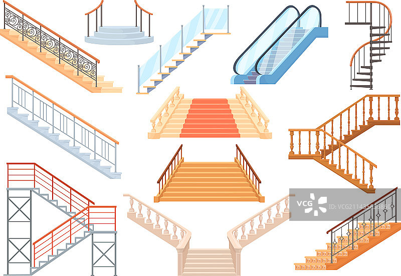 卡通楼梯图片素材
