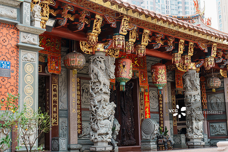 泉州晋江五店市的红砖厝图片素材