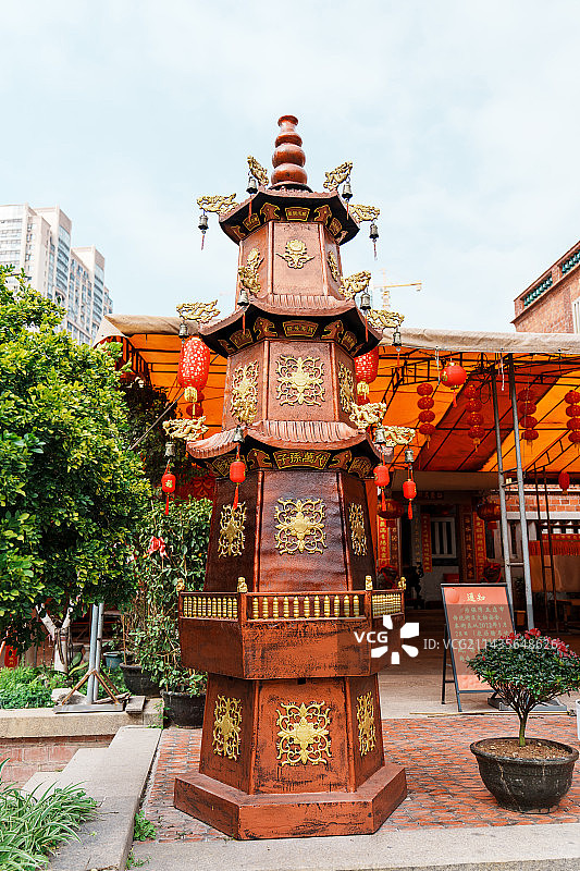 泉州晋江五店市的红砖厝图片素材