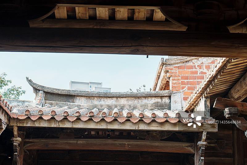 泉州晋江五店市的红砖厝图片素材