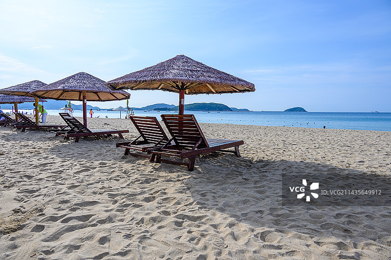 中国海南省三亚市海边风光图片素材