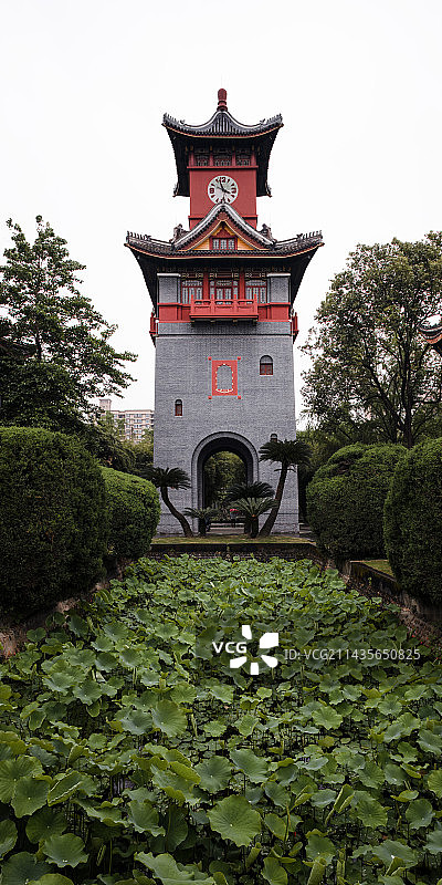 华西钟楼图片素材