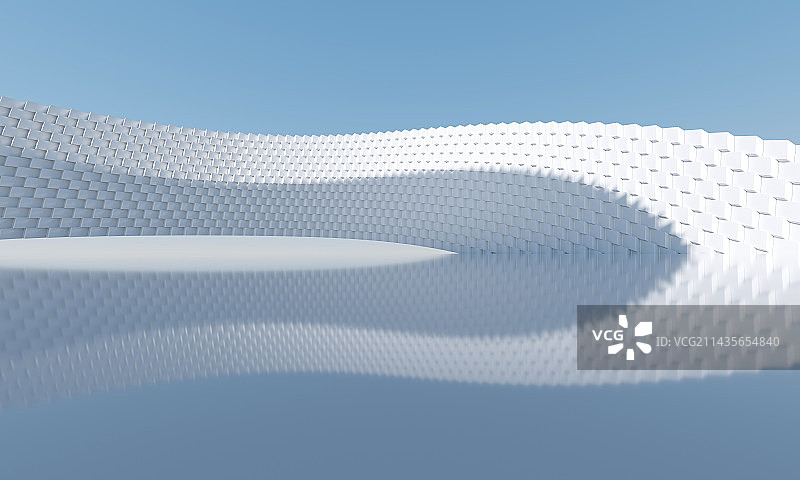 三维渲染科幻感建筑图片素材