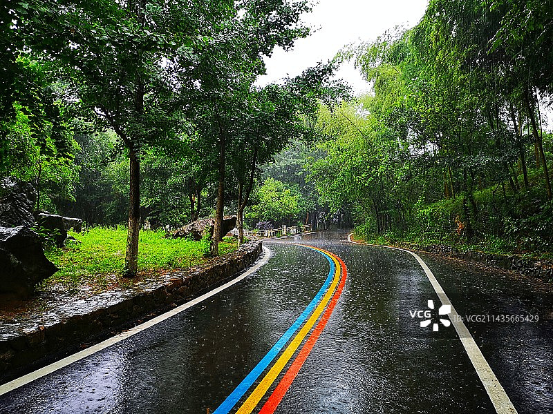 彩虹路图片素材