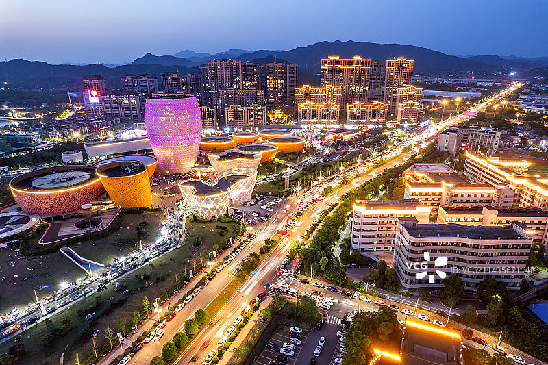 中国醴陵瓷谷夜景图片素材