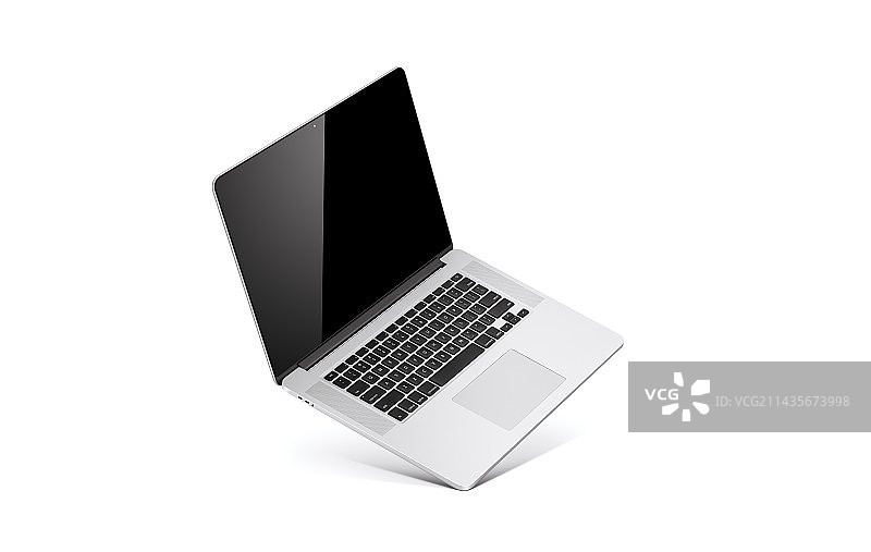 黑屏的商务笔记本电脑或办公笔记本电脑图片素材