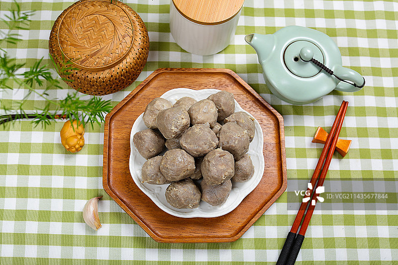 火锅涮菜食材牛肉丸子图片素材