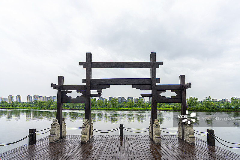 临汾汾河公园图片素材