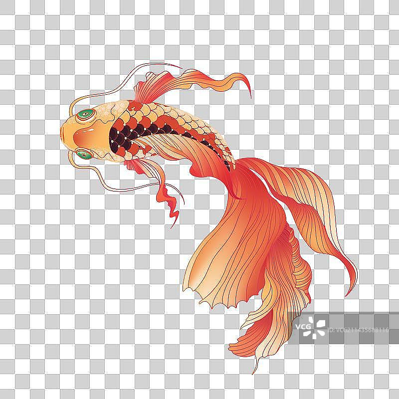 鲤鱼跃龙门金榜题名高考龙门插画矢量元素图片素材