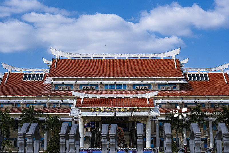 福建省泉州市博物馆晴天正门全景图片素材