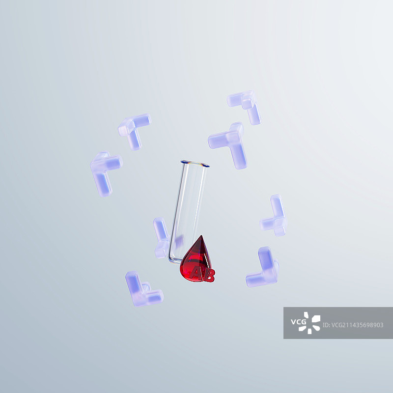 3D渲染亚克力玻璃感符号图形图片素材