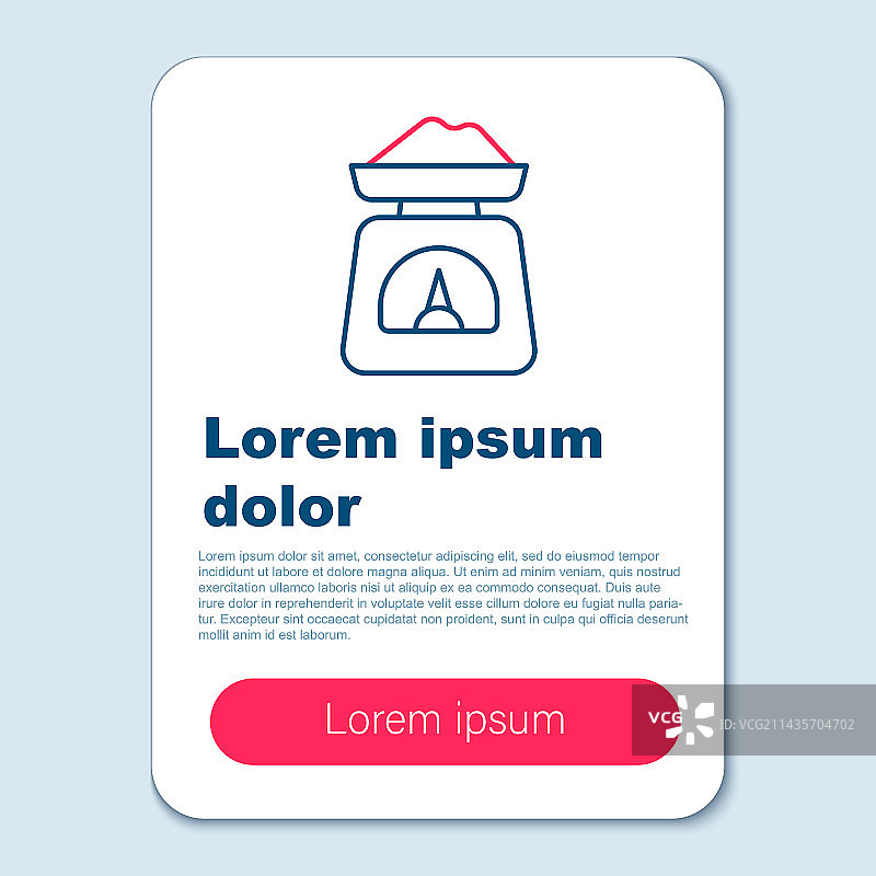 灰色背景上的天平线条图标图片素材