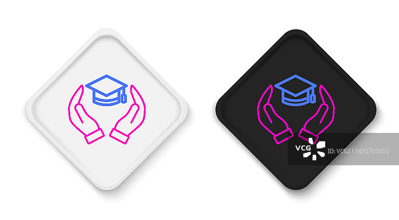 教育资助线条图标图片素材