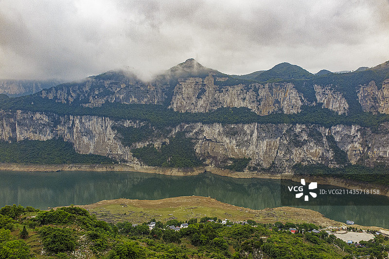 中国贵州毕节黔西市化屋基村乌江百里画廊景区风光，化屋基图片素材