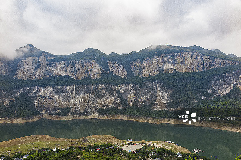 中国贵州毕节黔西市化屋基村乌江百里画廊景区风光，化屋基图片素材