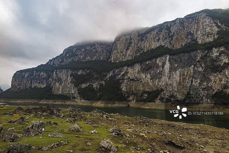中国贵州毕节黔西市化屋基村乌江百里画廊景区风光，化屋基图片素材