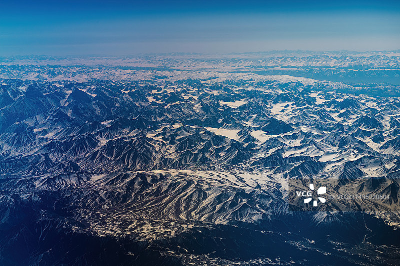 航拍天山图片素材
