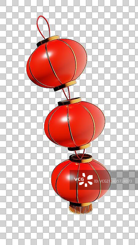 红色福袋渲染3D模型免抠图图片素材